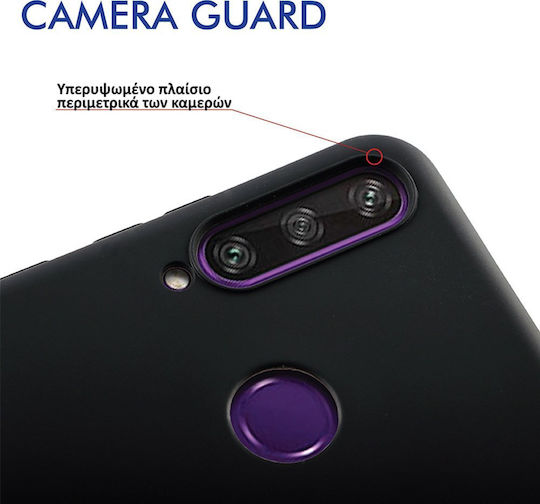 Volte-Tel Silicone Camera Guard Back Cover with Neck Strap Black for Realme GT 8 Pro