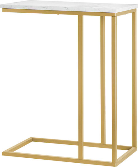 Beistelltisch B48xT30xH61.5cm Gold