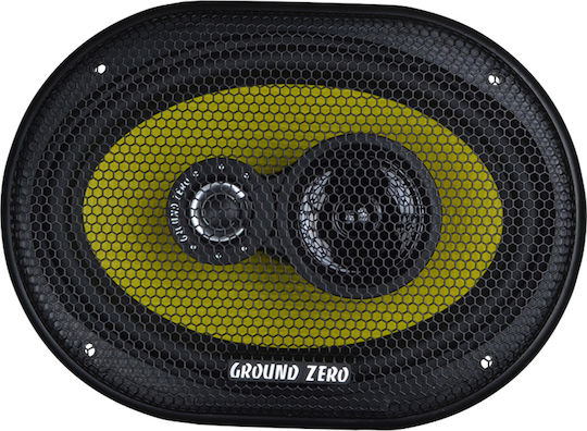 Ground Zero Σετ Ηχεία Αυτοκινήτου 6x9" με 120W RMS (3 Δρόμων)
