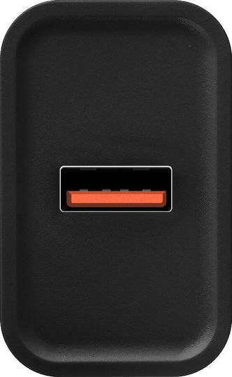 Obal:Me Wireless Charger with USB-A Port 18W Quick Charge 3.0 Black (18W1UBL)