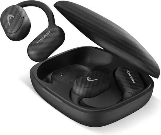 Head HDTW02 Open Ear Bluetooth Handsfree Earphones with Sweat Resistance and Charging Case Black
