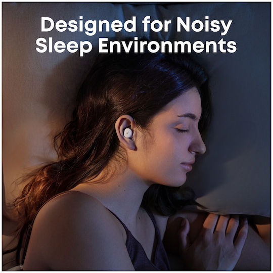 Soundcore by Anker Sleep A30 ANC In-ear Bluetooth Handsfree Ακουστικά με Θήκη Φόρτισης Λευκά