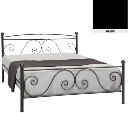 Ρόδος Κρεβάτι Υπέρδιπλο για Στρώμα 160x200cm