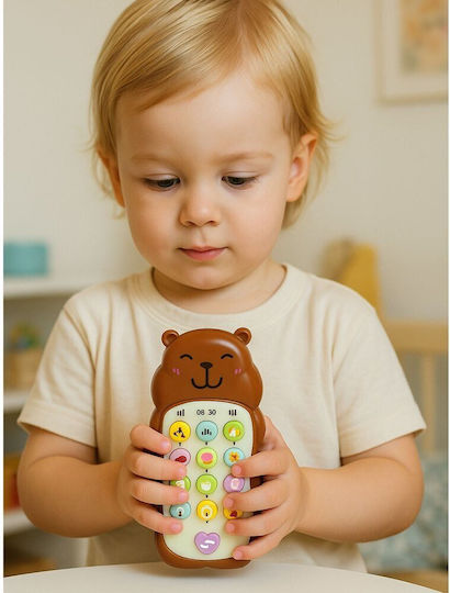 Lean Toys Παιχνίδι Τηλέφωνο Educational με Φως και Ήχους