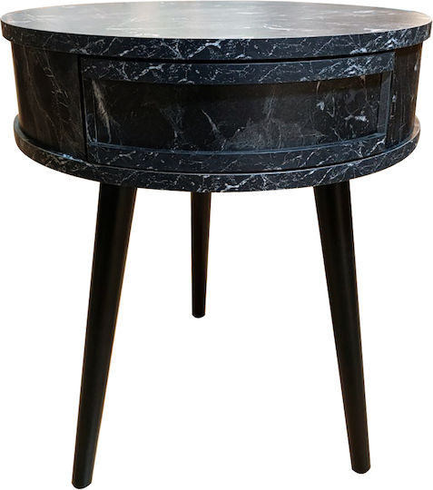 Beistelltisch Schwarz Marmor