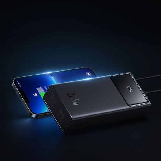 Baseus EnerFill FP41 Power Bank 30000mAh 22.5W με 2 Θύρες USB-A και Θύρα USB-C Μαύρο