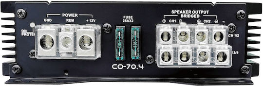 Audio System Auto-Audioverstärker 4 Kanäle (Verstärkerklasse A/B)