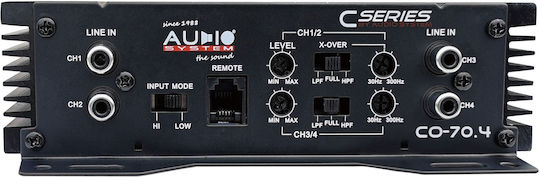 Audio System Auto-Audioverstärker 4 Kanäle (Verstärkerklasse A/B)