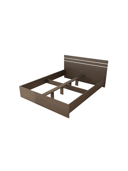 Κρεβάτι Ημίδιπλο Ξύλινο Riley Wenge120x200