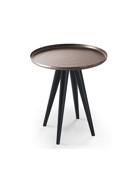 Round Side Table Outline Aluminum Aluminum M45xW45xH50cm
