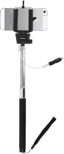 1 M Rotating Extendable Iphone Selfie Stick Silver