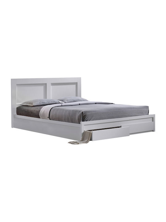 Life Bett Doppelbett Holz Weiß Für Matratze 160x200cm