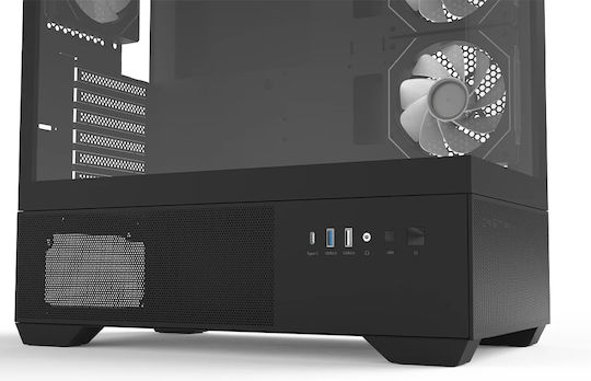 Zalman Chronix V2 Gaming Midi Tower Κουτί Υπολογιστή με Πλαϊνό Παράθυρο και ARGB Φωτισμό Μαύρο