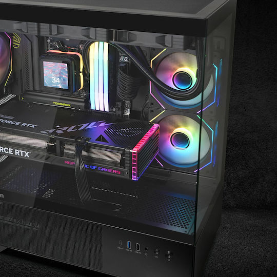 Zalman Chronix V2 Gaming Midi Tower Κουτί Υπολογιστή με Πλαϊνό Παράθυρο και ARGB Φωτισμό Μαύρο