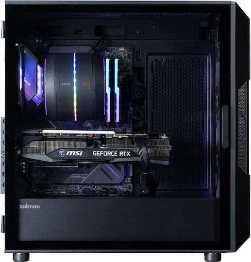 Zalman I3 Neo V2 RGB Gaming Midi Tower Κουτί Υπολογιστή με Πλαϊνό Παράθυρο Μαύρο
