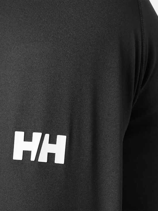 Helly Hansen UPF 50+ Unisex Long Sleeve Sun Protection Shirt Black
