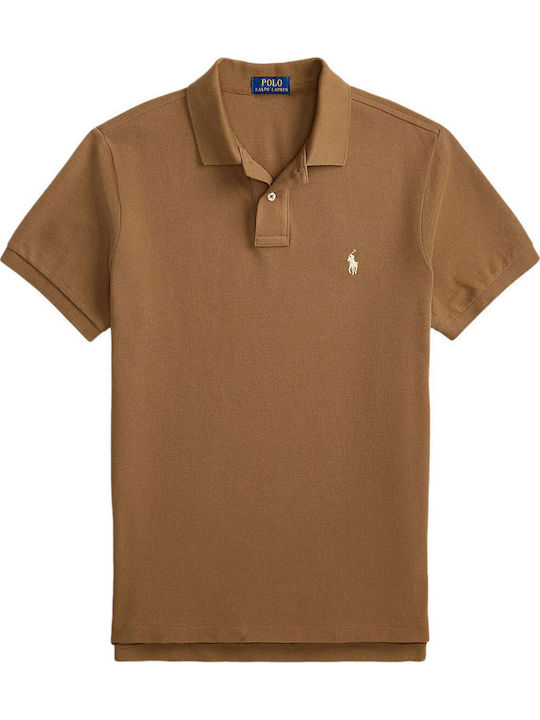 Polo Short Sleeve Brown Blouse