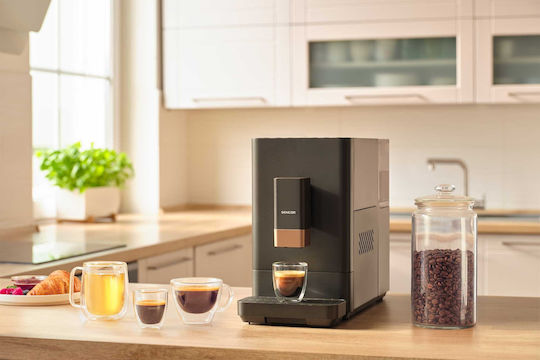 Sencor Automatic Espresso Machine 1350W 20bar Pressure for Cappuccino with Grinder Black SES 6100BK