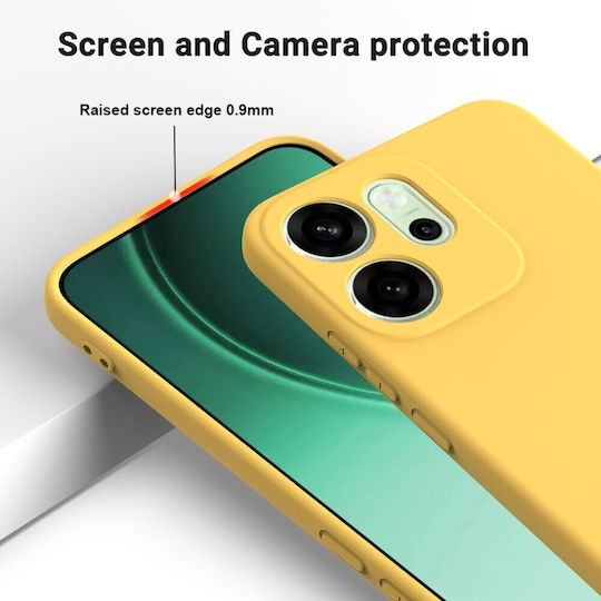 Solid Color Silicone Back Cover Yellow (Oppo Reno15 Pro 5g)