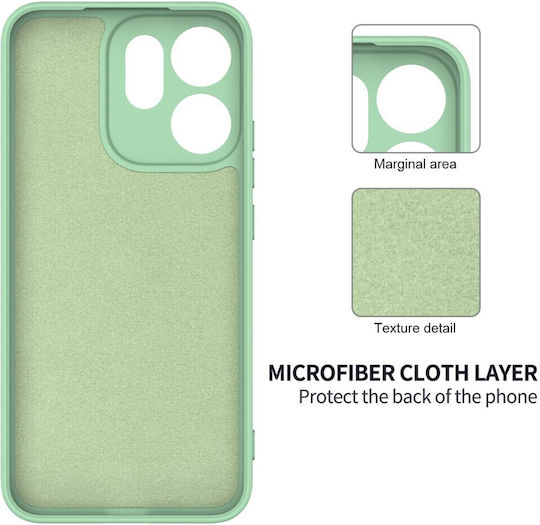 Solid Color Silicone Green Back Cover (Oppo Reno15 F)