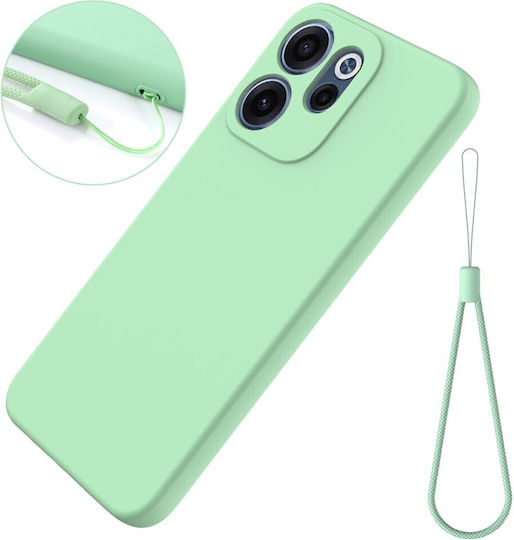 Solid Color Silicone Green Back Cover (Oppo Reno15 F)
