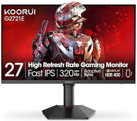 Koorui G2721E IPS HDR Монитор 27" QHD 2560x1440 320Hz с Време за Реакция 1мс GTG