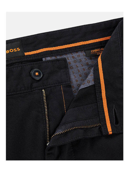 Trousers Chino Elastic in Slim Fit Black