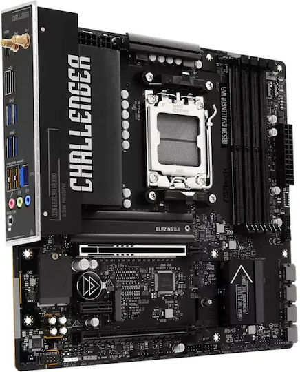 ASRock B850M Challenger WiFi Motherboard Micro ATX with AMD AM5 Socket 90-MXBU40-A0UAYZ