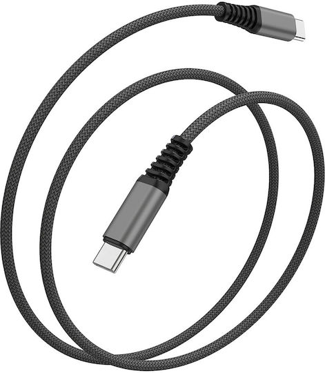 4Smarts Braided USB 2.0 Cable USB-C Male - USB-C 100W PD Black 1.5m