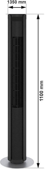 Stadler Form Stadler Form Turm Ventilator 30W mit Fernbedienung Schwarz