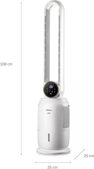 Webber Bladeless Fan 65W with Remote Control White