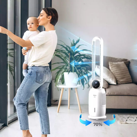 Webber Bladeless Fan 65W with Remote Control White