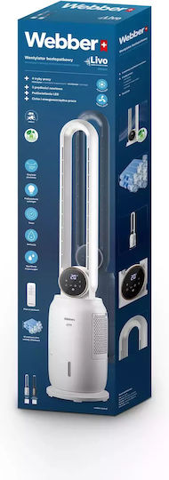 Webber Bladeless Fan 65W with Remote Control White
