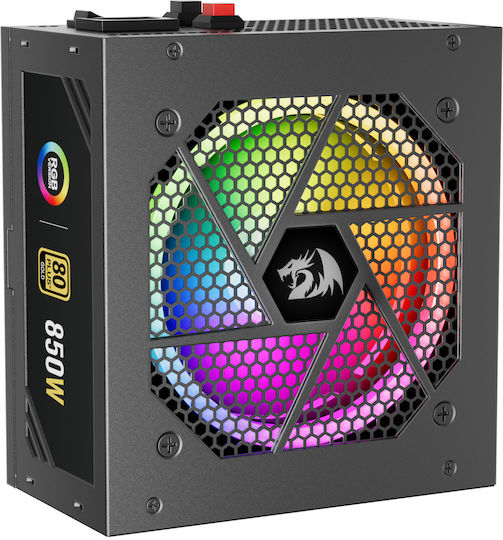 Redragon 850W Μαύρο Τροφοδοτικό Υπολογιστή Full Modular 80 Plus Gold (GC-PS007-1-V2)