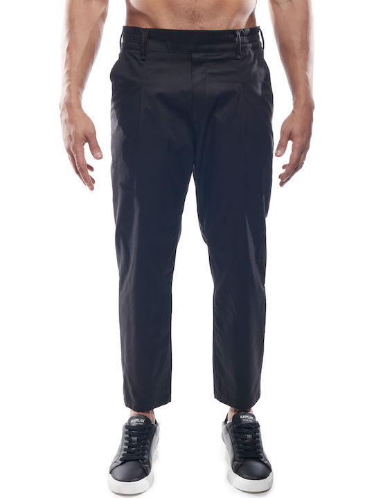 Chino Elastic Trousers Black