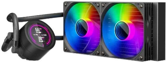1STPLAYER Thunderstorm TS4 240 AIO Водно Охлаждане За CPU С 2 Вентилатора 120мм И ARGB Осветление
