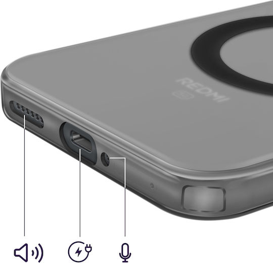 Avizar Калъф Redmi Note 15 Pro 5G Подсилен Съвместим С Magsafe Черен