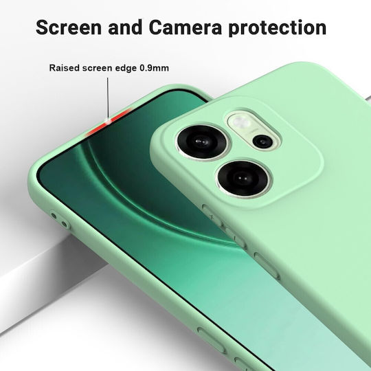 Solid Color Silicone Green Back Cover (Oppo Reno15 Pro 5g)