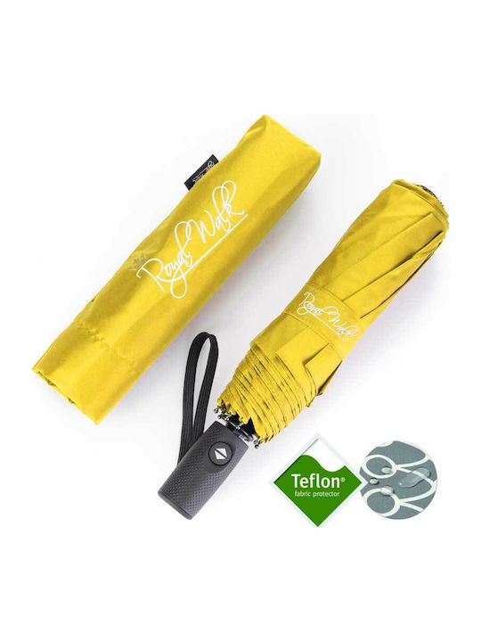 Royal Walk Windproof Automatic Umbrella Compact Yellow