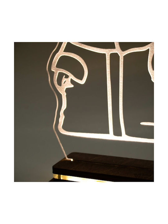 World of Wood Led Kids Decorative Lamp Star Wars - Baby Yoda White 20x16cm