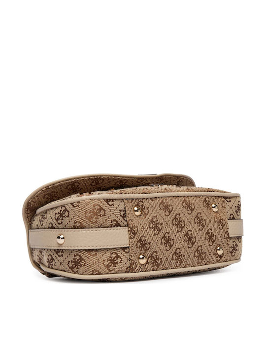 Damentasche mit Klappe in Beige