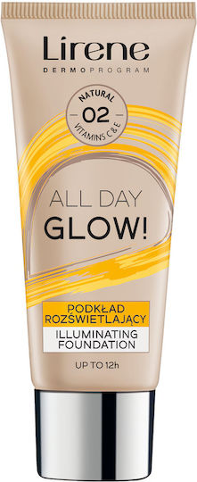 Lirene Illuminating Foundation That Restores Skin's Glow 02 Natural 30ml