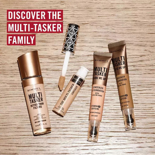 Multitasker Wake Me Up Concealer Foundation #Rose Honey 20 ml Rimmel London
