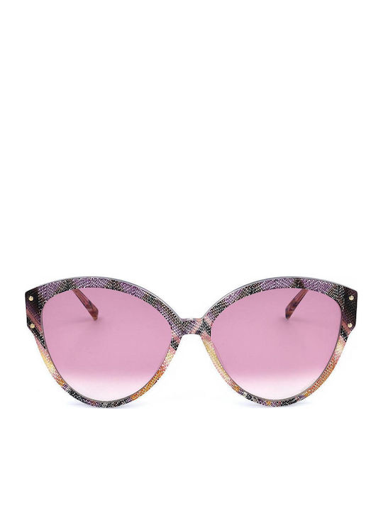 Missoni Feminini Ochelari de soare cu Multicolor Cadru și Roz Degrade Lentilă MIS 0004/S OBL/3X