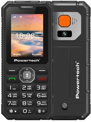 Powertech Sentry Armor Dual SIM Mobile Phone with Buttons Black