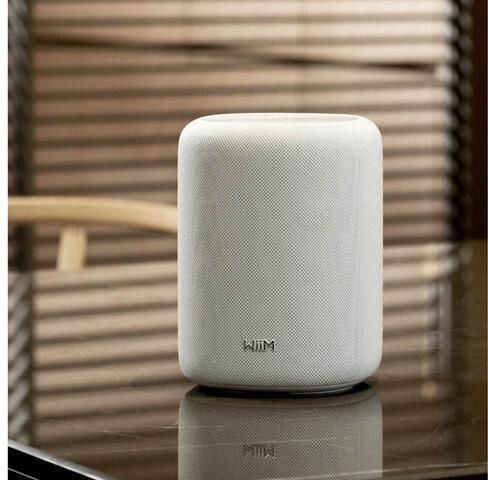 Smart Speaker Wiim Sound Lite Microphone Voice Assistant Control Wi-fi Bluetooth White
