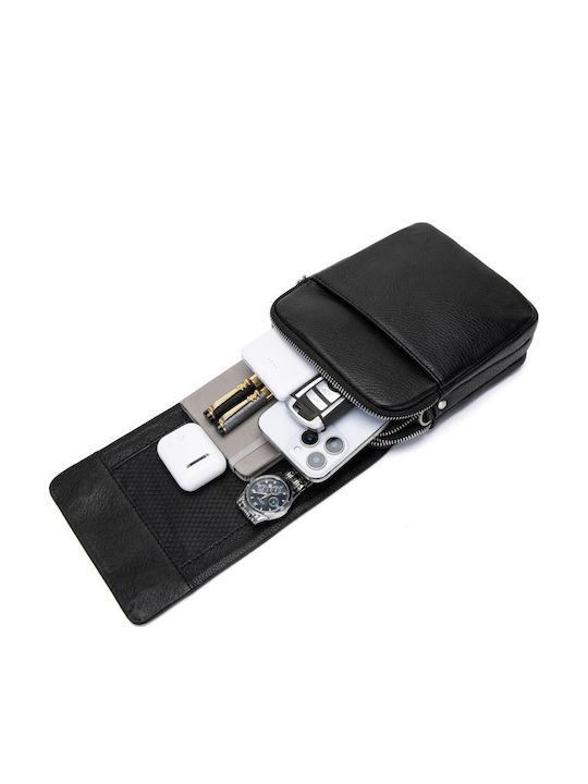 Leder Herren Tasche Schulter / Crossbody Schwarze