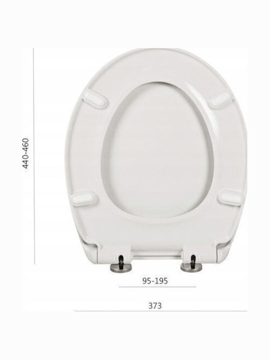 Granitan Toilet Seat Soft Close Plastic White