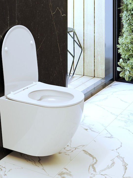 Granitan Καπάκι Λεκάνης Slim Soft Close Πλαστικό Λευκό