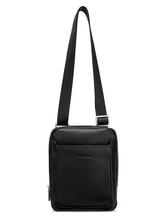 Leather Men's Shoulder / Crossbody Bag Black